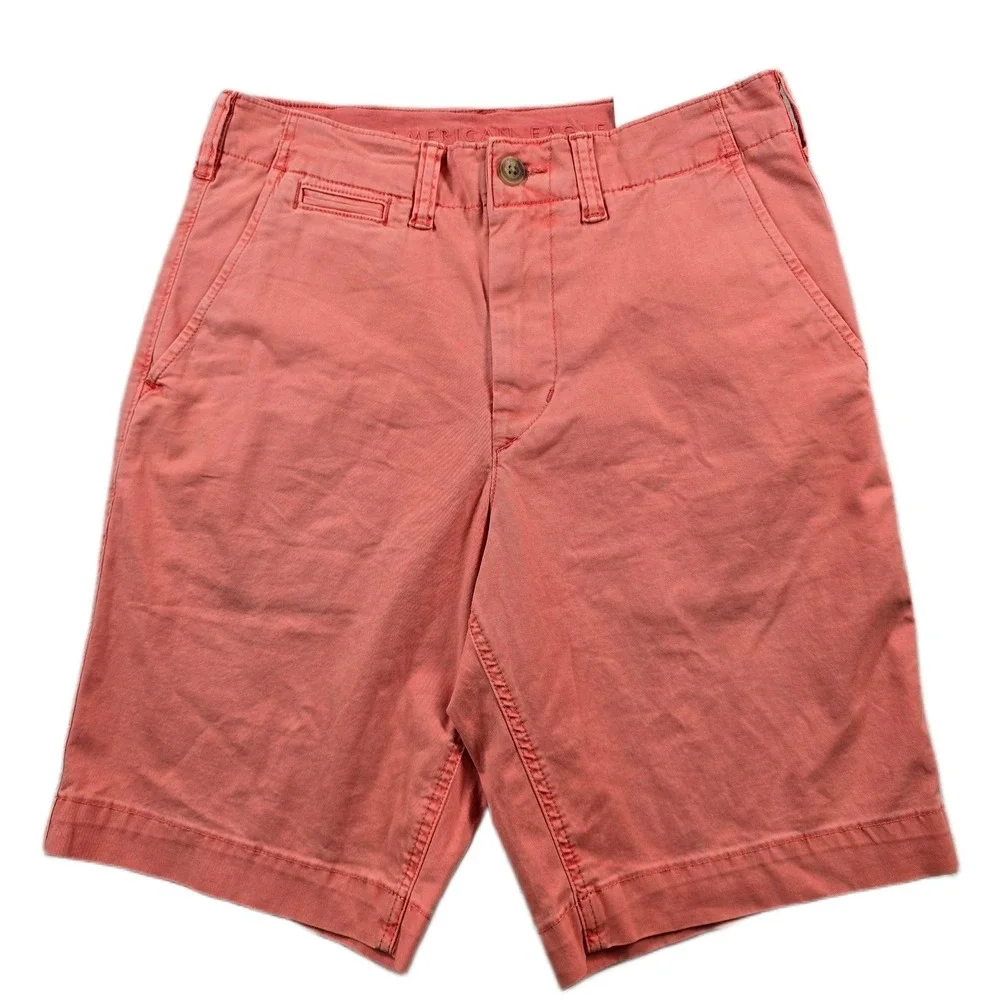 American Eagle Shorts Mens 28 Coral Stretch Classic 10 Next Level Flex NEW